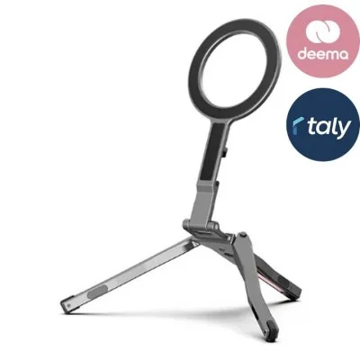 Zlos Ps03 Magflex Magsafe Tripod & Universal Magnetic Car Mount - Black / Silver